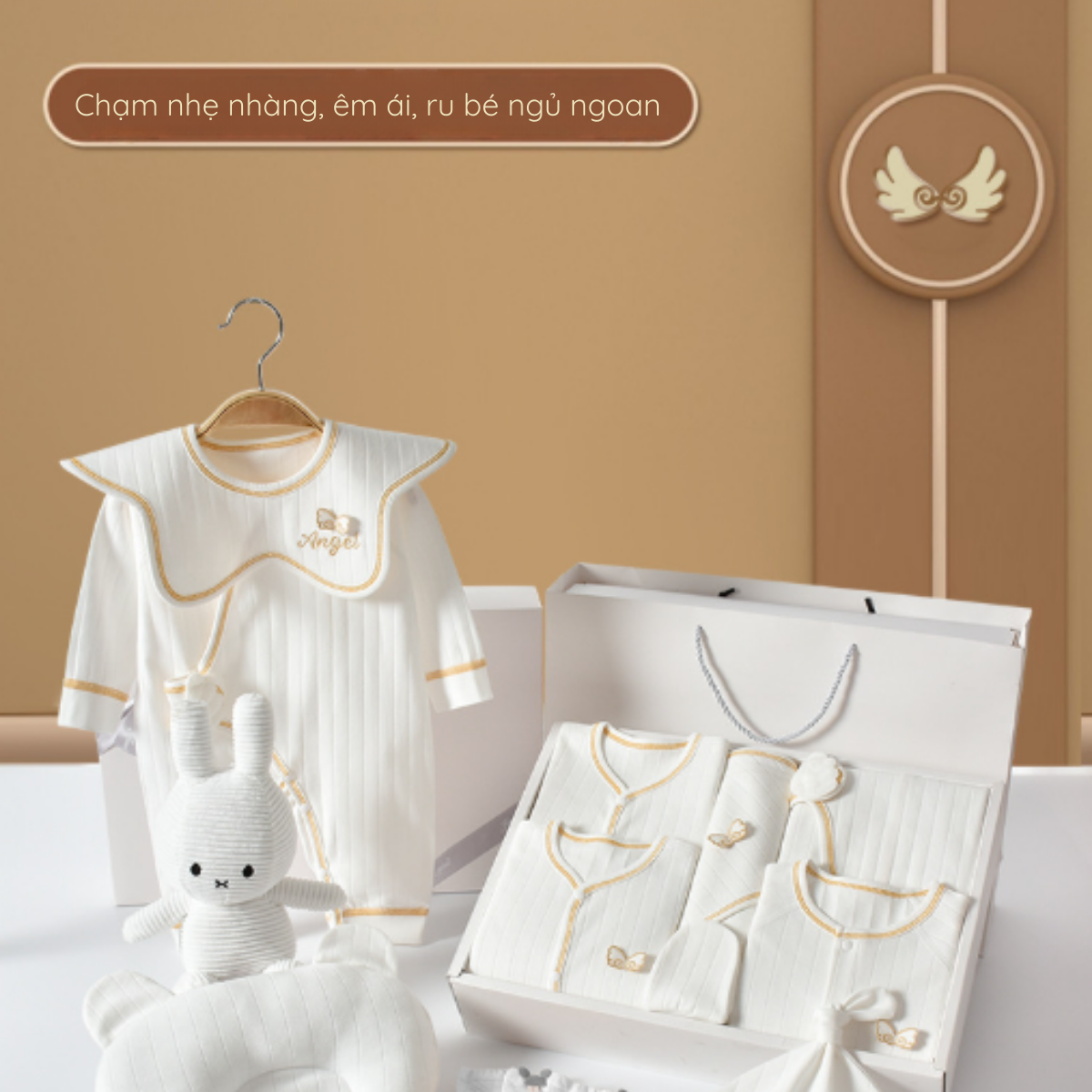 Set quà tặng quần áo sơ sinh TuomaKids 16 món cho bé 0 - 3m - Ảnh 10