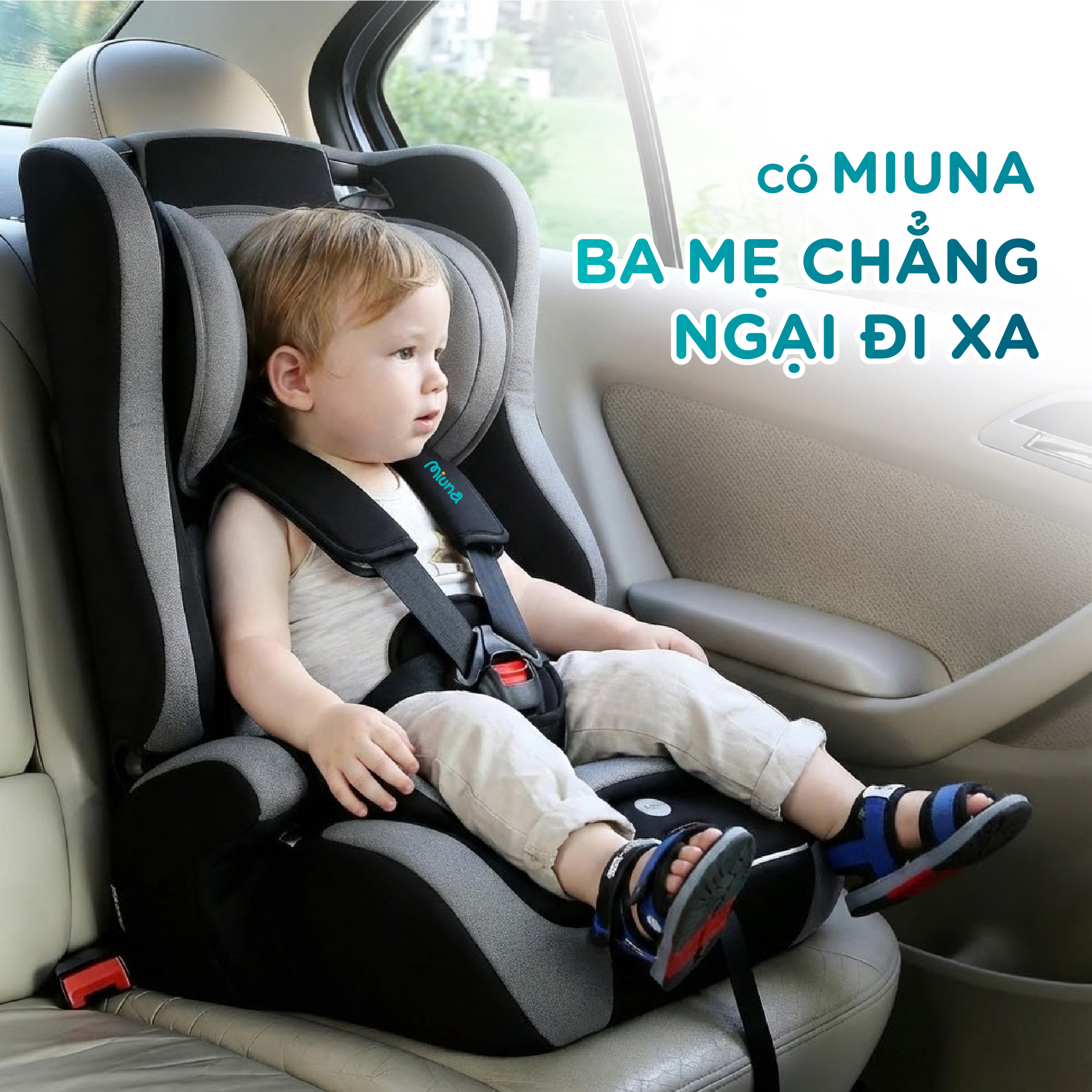 Ghế ngồi ô tô cho bé Miuna MI300pro đạt chuẩn Châu Âu ECE R44 (từ 9m-12y) - Ảnh 10
